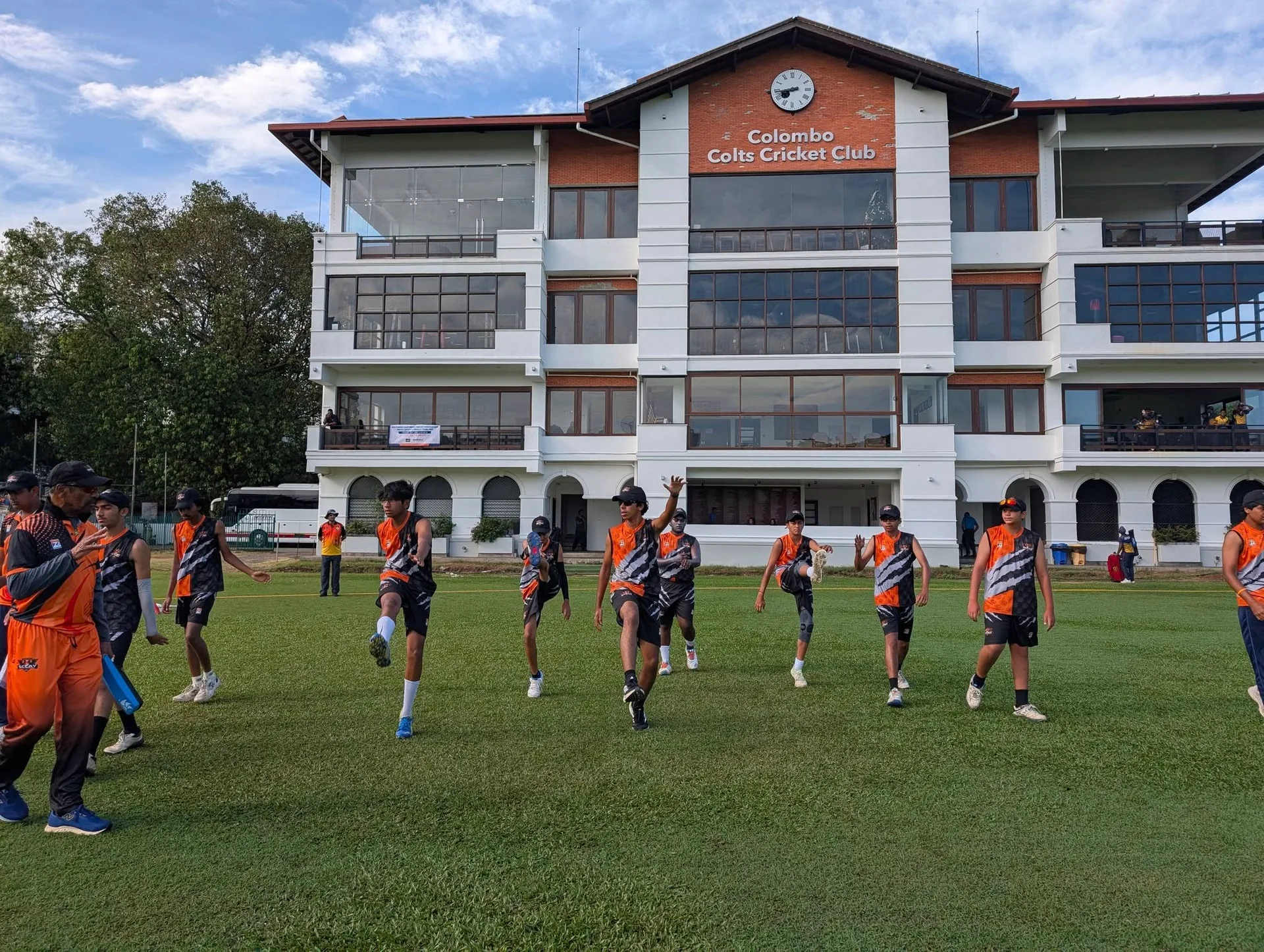 Warmup in Sri Lanka